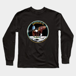 apollo 11 mission art work Long Sleeve T-Shirt